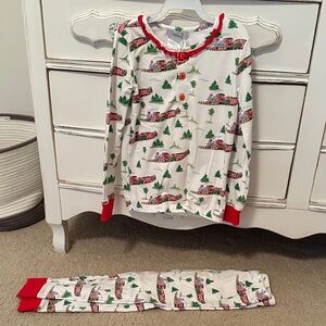 Festive Train Print Kids Pajama Set
